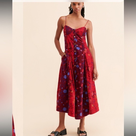 Free People Dresses & Skirts - Free People Gail Corduroy Midi Dress